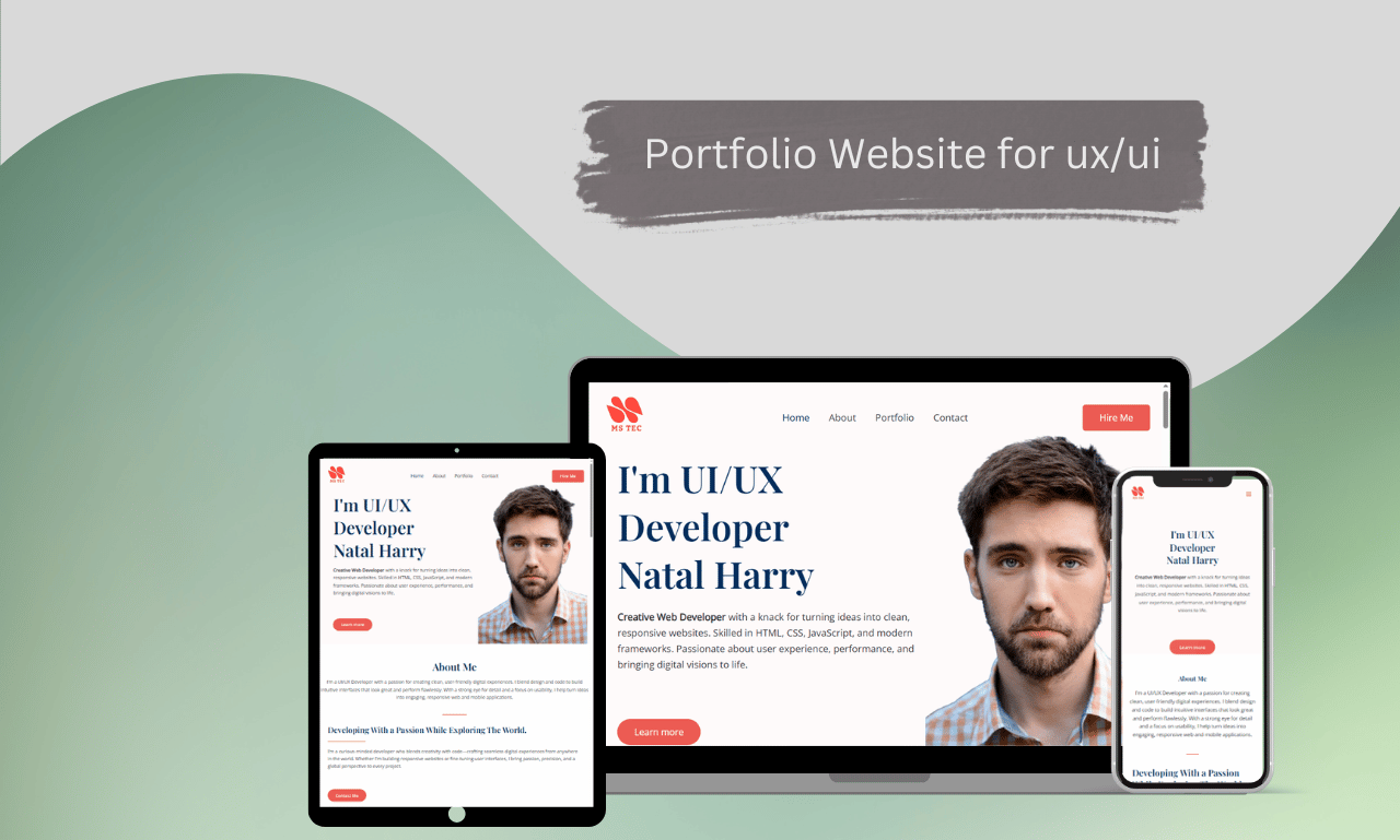 UI/UX Developer Portfolio