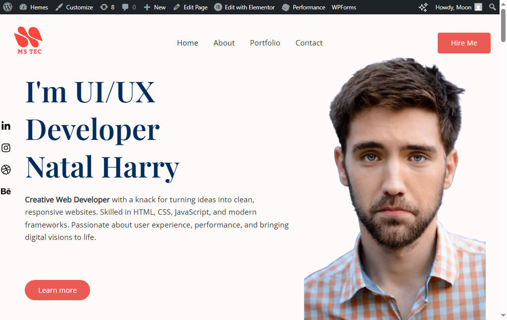 Project Screenshot 1 of WordPress theme