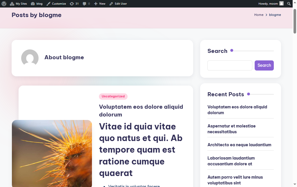 Project Screenshot 4 of the content management backend